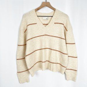 *FINAL* Aritzia Wilfred Free Krause Alpaca Merino Wool Oversized Striped Knit